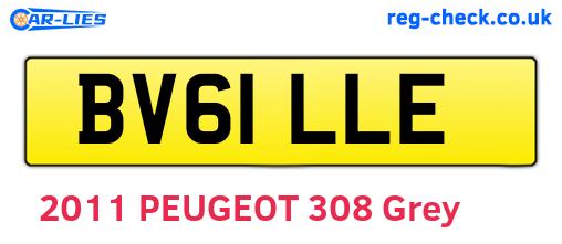 BV61LLE are the vehicle registration plates.