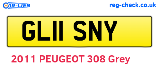 GL11SNY are the vehicle registration plates.