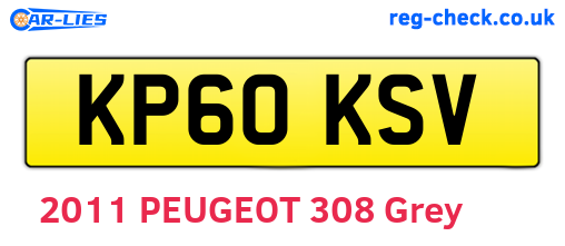 KP60KSV are the vehicle registration plates.