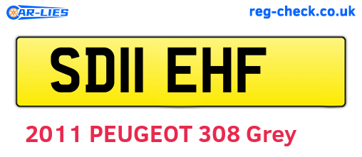 SD11EHF are the vehicle registration plates.