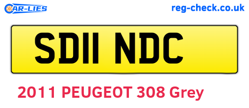 SD11NDC are the vehicle registration plates.