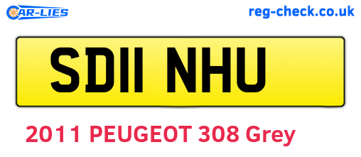 SD11NHU are the vehicle registration plates.
