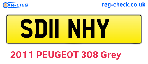 SD11NHY are the vehicle registration plates.