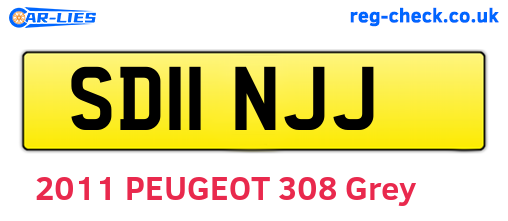 SD11NJJ are the vehicle registration plates.