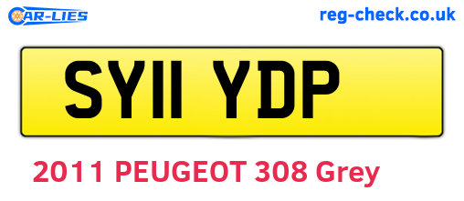 SY11YDP are the vehicle registration plates.