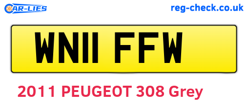 WN11FFW are the vehicle registration plates.