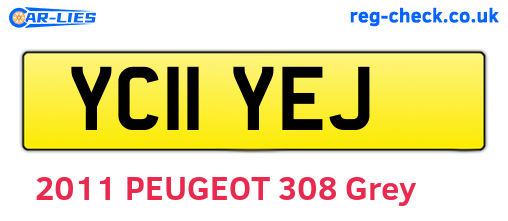 YC11YEJ are the vehicle registration plates.