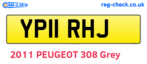 YP11RHJ are the vehicle registration plates.