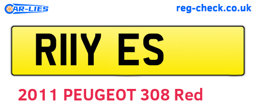 R11YES are the vehicle registration plates.