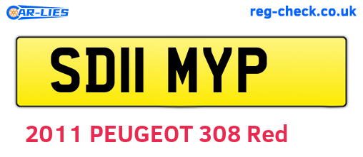 SD11MYP are the vehicle registration plates.