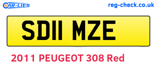 SD11MZE are the vehicle registration plates.