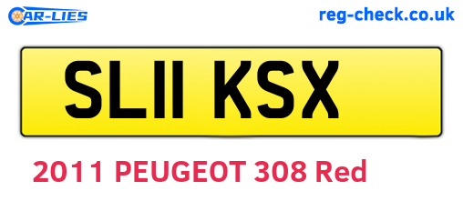 SL11KSX are the vehicle registration plates.