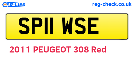 SP11WSE are the vehicle registration plates.
