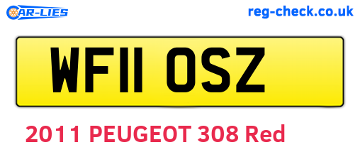 WF11OSZ are the vehicle registration plates.