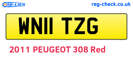WN11TZG are the vehicle registration plates.