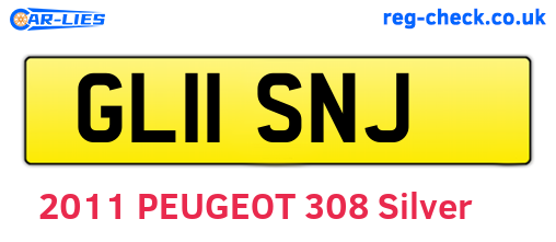 GL11SNJ are the vehicle registration plates.