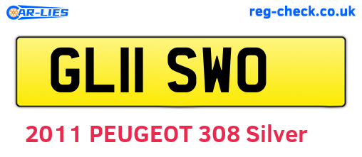 GL11SWO are the vehicle registration plates.