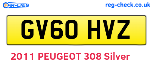 GV60HVZ are the vehicle registration plates.