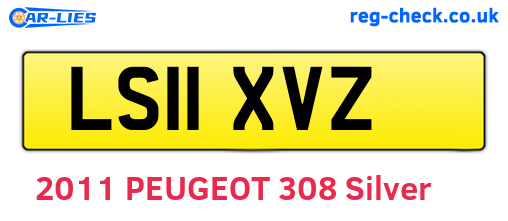 LS11XVZ are the vehicle registration plates.