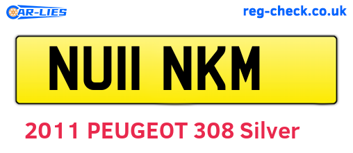 NU11NKM are the vehicle registration plates.