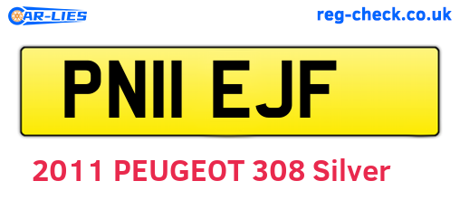 PN11EJF are the vehicle registration plates.
