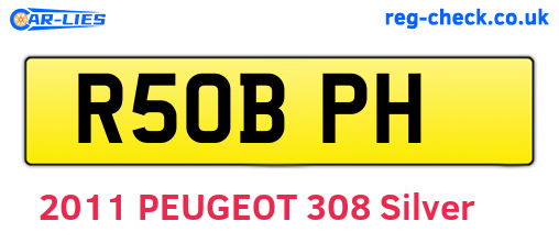 R50BPH are the vehicle registration plates.