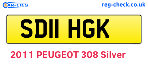 SD11HGK are the vehicle registration plates.