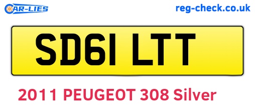 SD61LTT are the vehicle registration plates.