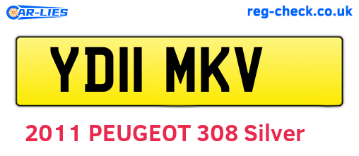 YD11MKV are the vehicle registration plates.