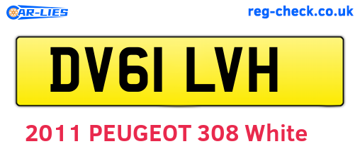 DV61LVH are the vehicle registration plates.