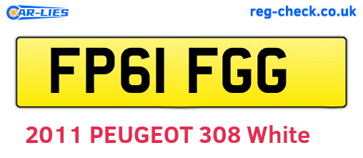 FP61FGG are the vehicle registration plates.