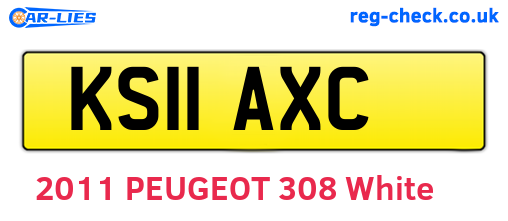 KS11AXC are the vehicle registration plates.
