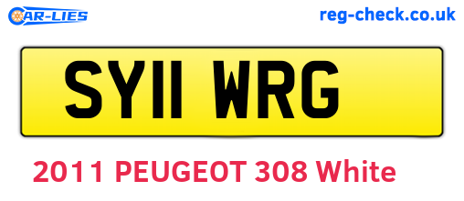 SY11WRG are the vehicle registration plates.