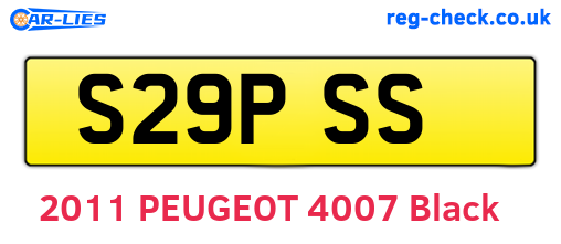S29PSS are the vehicle registration plates.