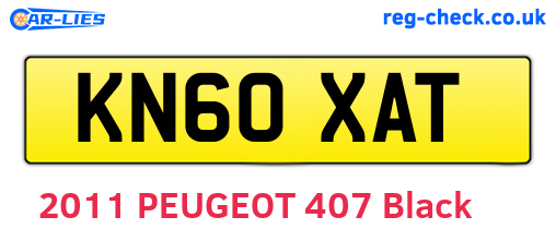 KN60XAT are the vehicle registration plates.