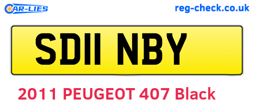 SD11NBY are the vehicle registration plates.