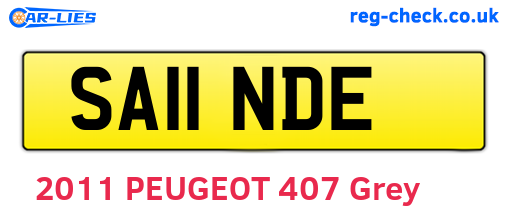 SA11NDE are the vehicle registration plates.