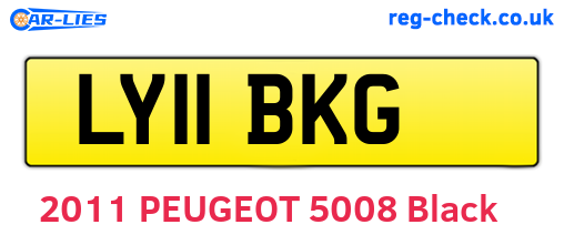 LY11BKG are the vehicle registration plates.