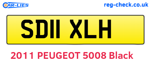 SD11XLH are the vehicle registration plates.