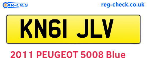 KN61JLV are the vehicle registration plates.