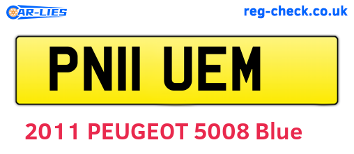 PN11UEM are the vehicle registration plates.