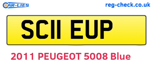 SC11EUP are the vehicle registration plates.