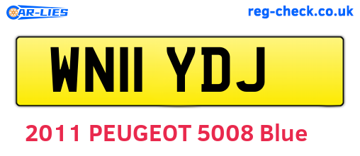 WN11YDJ are the vehicle registration plates.