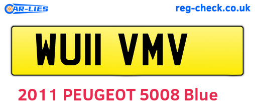 WU11VMV are the vehicle registration plates.