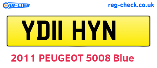 YD11HYN are the vehicle registration plates.