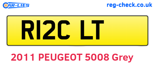 R12CLT are the vehicle registration plates.