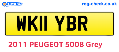 WK11YBR are the vehicle registration plates.