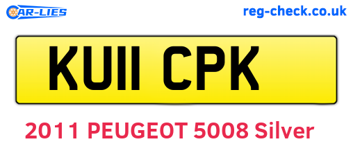 KU11CPK are the vehicle registration plates.