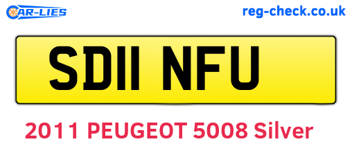 SD11NFU are the vehicle registration plates.