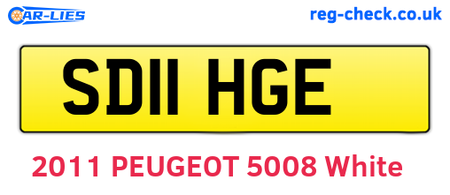 SD11HGE are the vehicle registration plates.